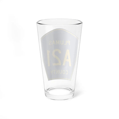 Plumas County A21 (California) (Road Sign) Pint Glass 16oz - Go Mug Yourself