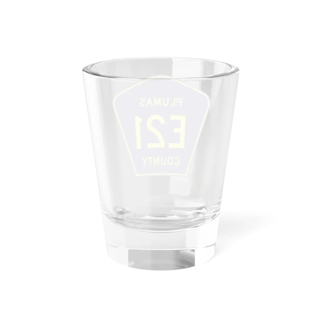 Plumas County E21 (California) (Road Sign) Shot Glass 1.5oz - Go Mug Yourself