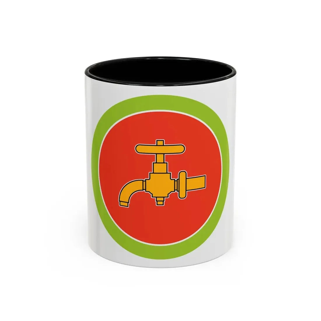 Plumbing (Boy Scout Merit Badge) Accent Coffee Mug 11oz Black - Go Mug Yourself