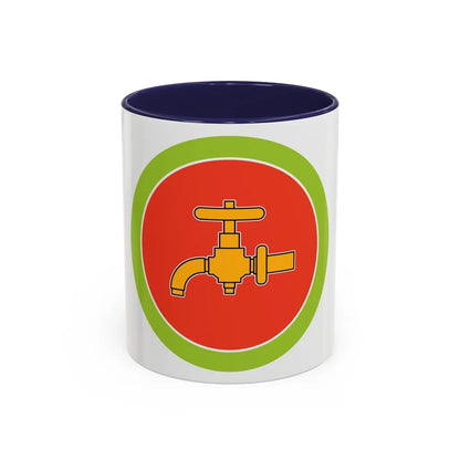 Plumbing (Boy Scout Merit Badge) Accent Coffee Mug-11oz-Navy-Go Mug Yourself