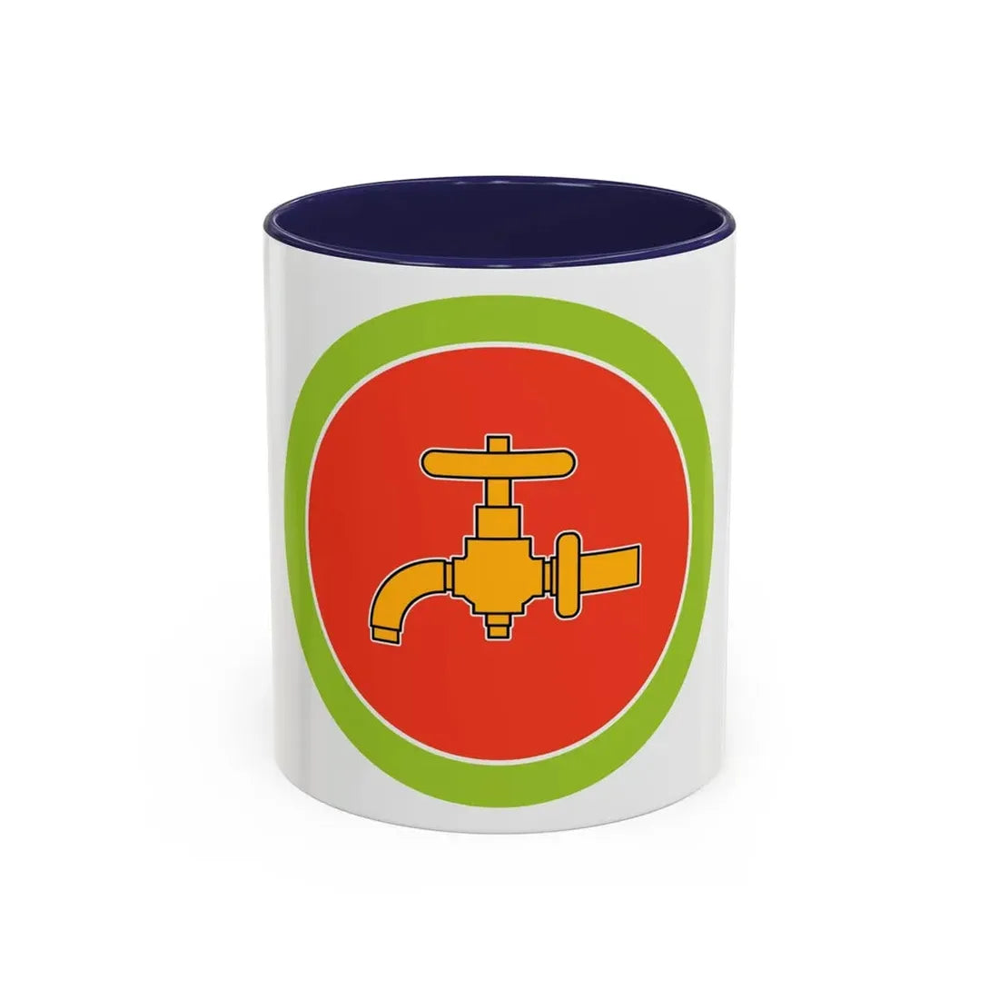 Plumbing (Boy Scout Merit Badge) Accent Coffee Mug 11oz Navy - Go Mug Yourself