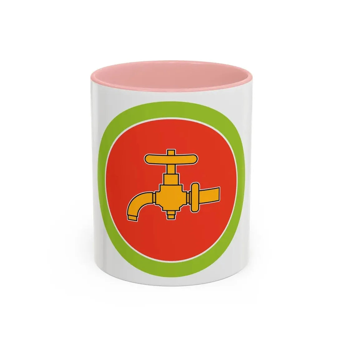 Plumbing (Boy Scout Merit Badge) Accent Coffee Mug 11oz Pink - Go Mug Yourself
