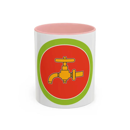 Plumbing (Boy Scout Merit Badge) Accent Coffee Mug 11oz Pink - Go Mug Yourself