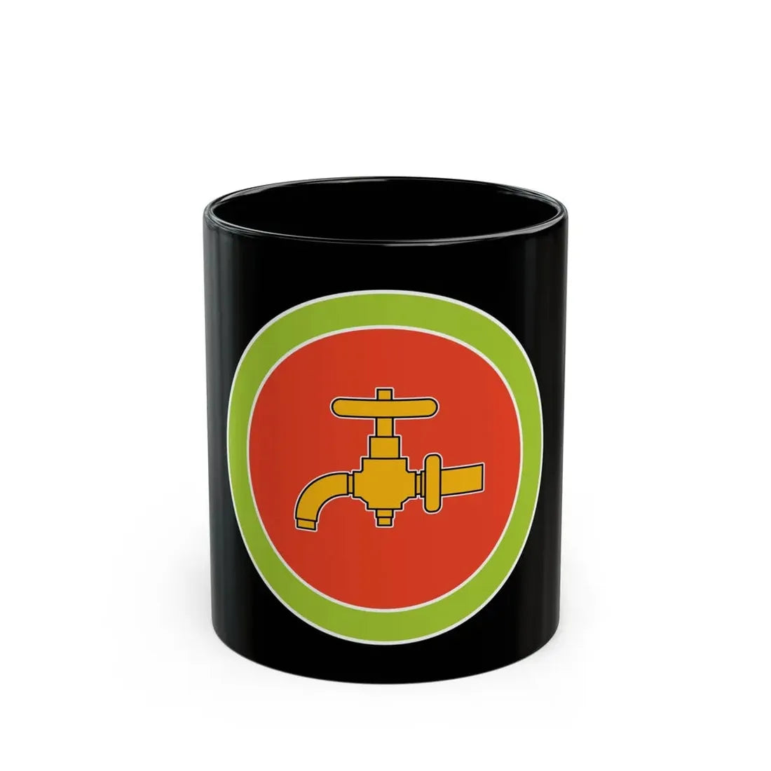 Plumbing (Boy Scout Merit Badge) Black Coffee Mug 11oz - Go Mug Yourself