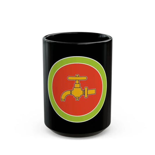 Plumbing (Boy Scout Merit Badge) Black Coffee Mug 15oz - Go Mug Yourself