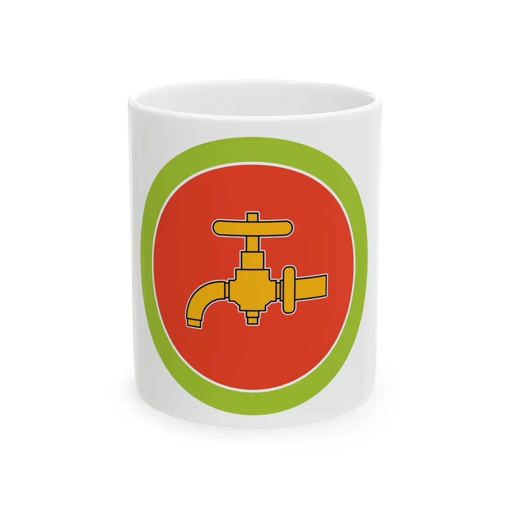 Plumbing (Boy Scout Merit Badge) White Coffee Mug-11oz-Go Mug Yourself