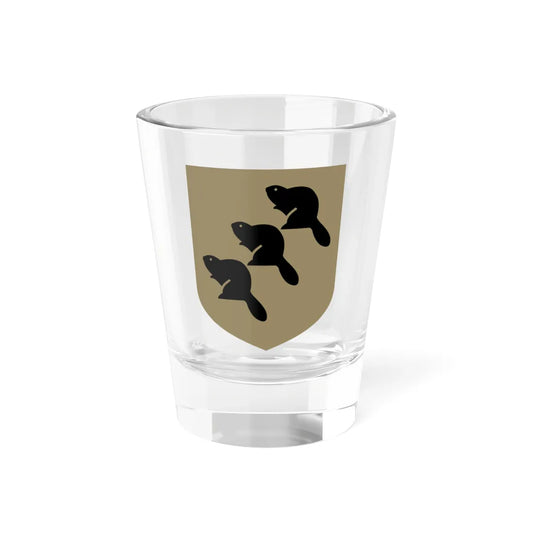 Põlvamaa vapp (Estonia) (Coat of Arms) Shot Glass 1.5oz 1.5oz - Go Mug Yourself