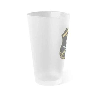 PMA 266 NAVAIR Multi Mission Tactical Unmanned Aerial Systems UAS (U.S. Navy) Frosted Pint Glass 16oz - Go Mug Yourself