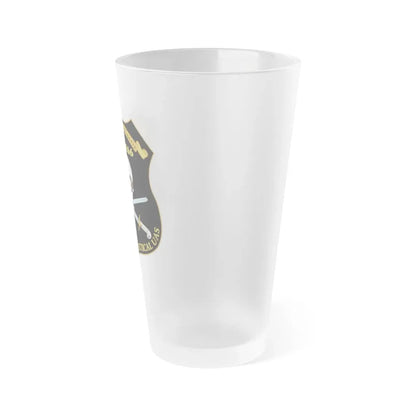 PMA 266 NAVAIR Multi Mission Tactical Unmanned Aerial Systems UAS (U.S. Navy) Frosted Pint Glass 16oz - Go Mug Yourself