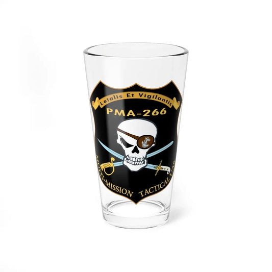PMA 266 NAVAIR Multi Mission Tactical Unmanned Aerial Systems UAS (U.S. Navy) Pint Glass 16oz 16oz - Go Mug Yourself
