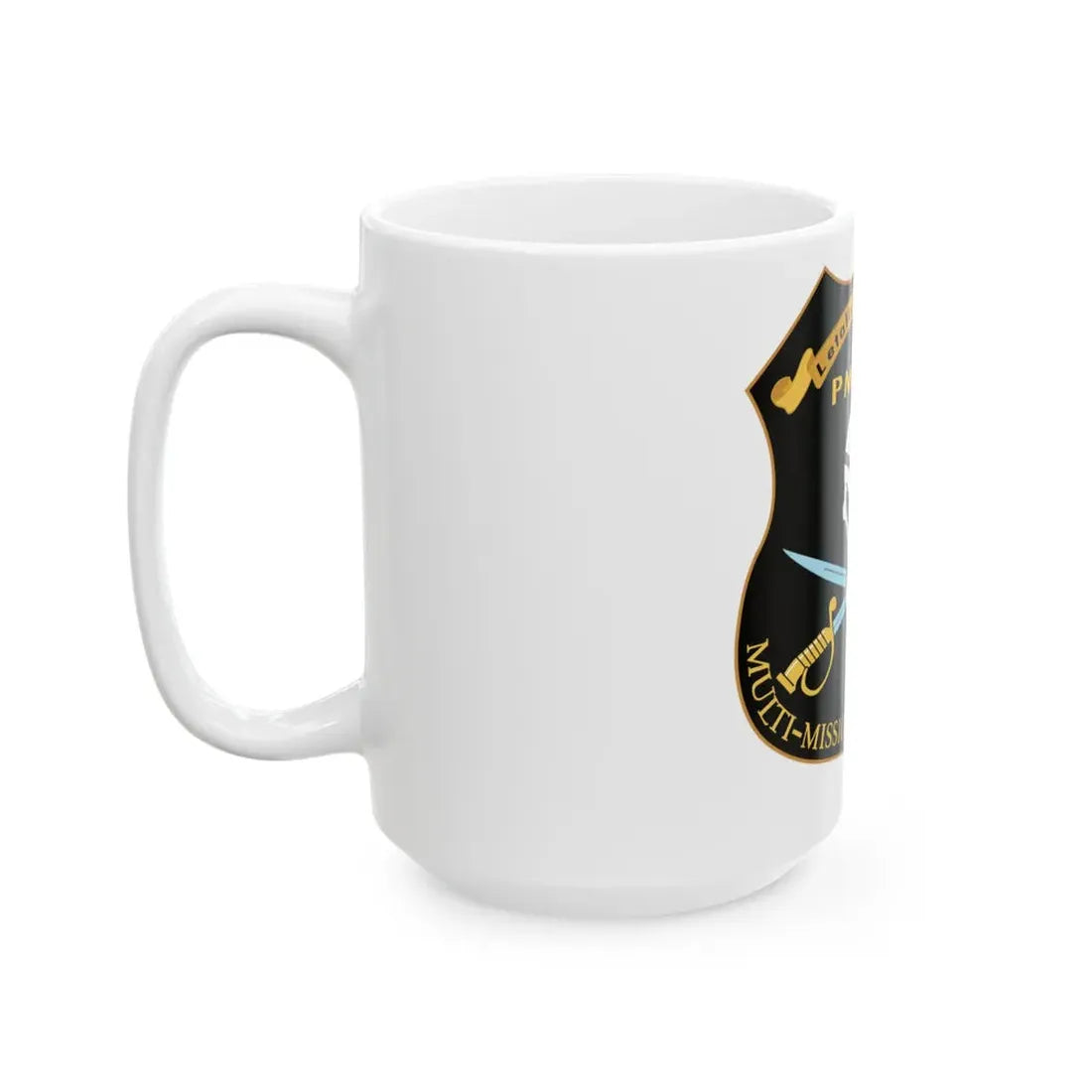 PMA 266 NAVAIR Multi Mission Tactical Unmanned Aerial Systems UAS (U.S. Navy) White Coffee Mug - Go Mug Yourself