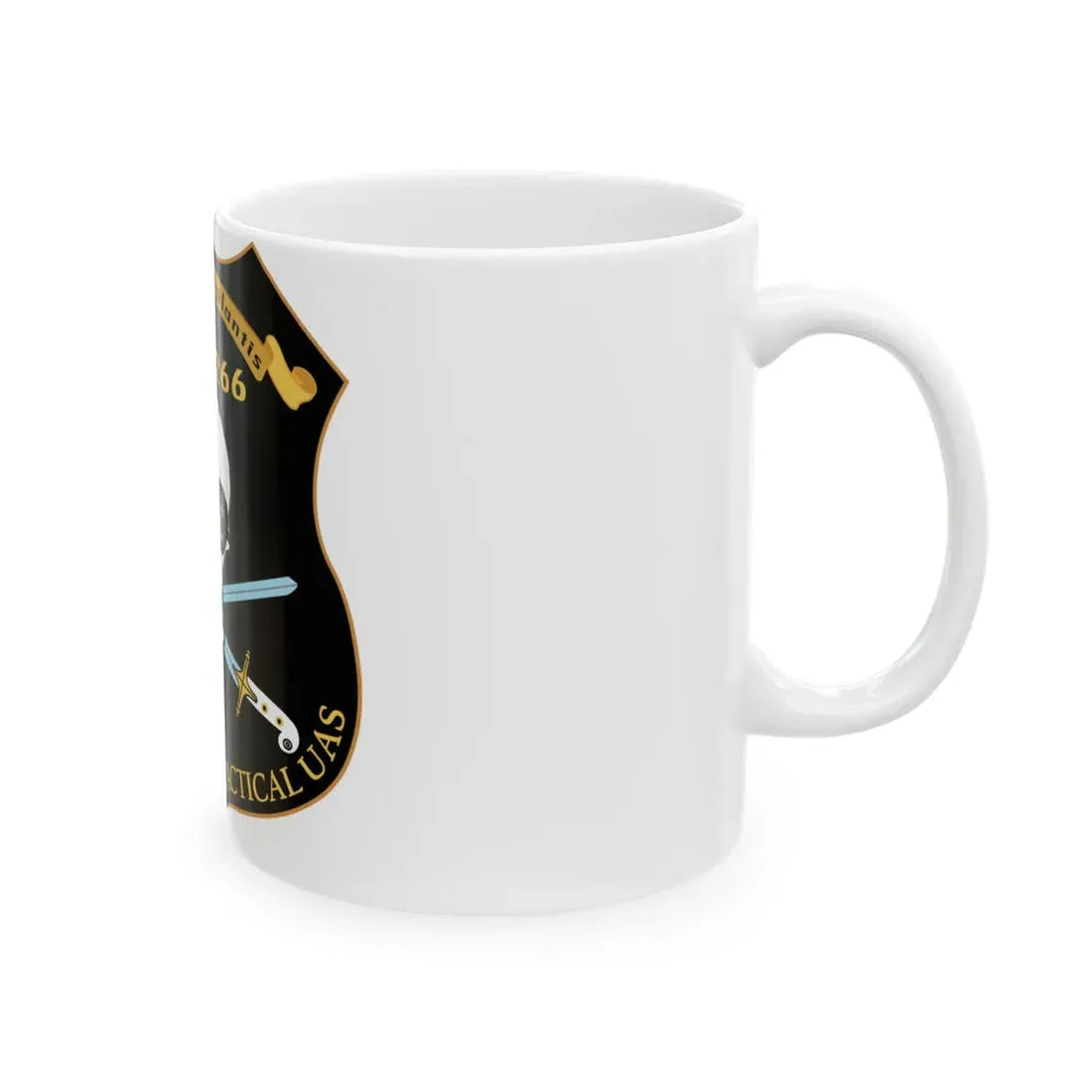 PMA 266 NAVAIR Multi Mission Tactical Unmanned Aerial Systems UAS (U.S. Navy) White Coffee Mug - Go Mug Yourself
