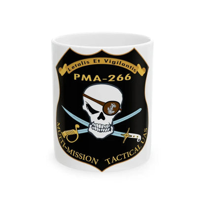 PMA 266 NAVAIR Multi Mission Tactical Unmanned Aerial Systems UAS (U.S. Navy) White Coffee Mug - Go Mug Yourself