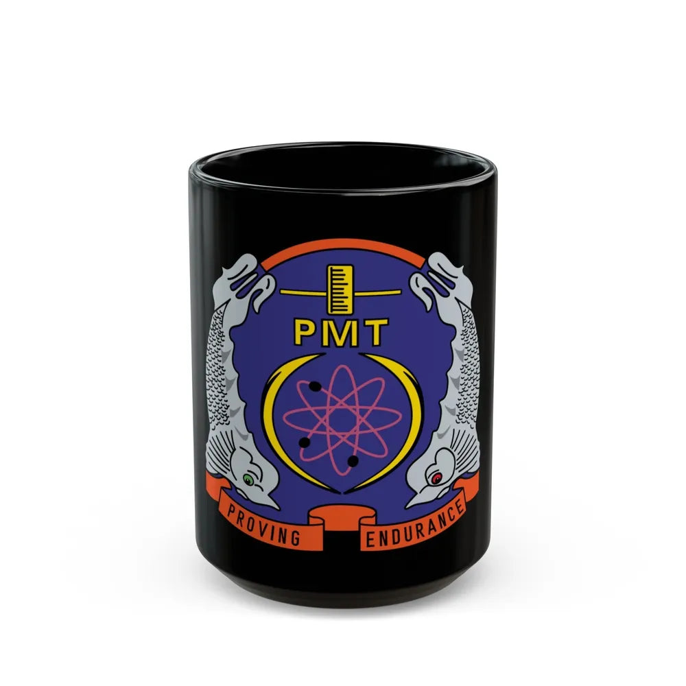 PMT NLON Performance Monitoring Team (U.S. Navy) Black Coffee Mug-15oz-Go Mug Yourself