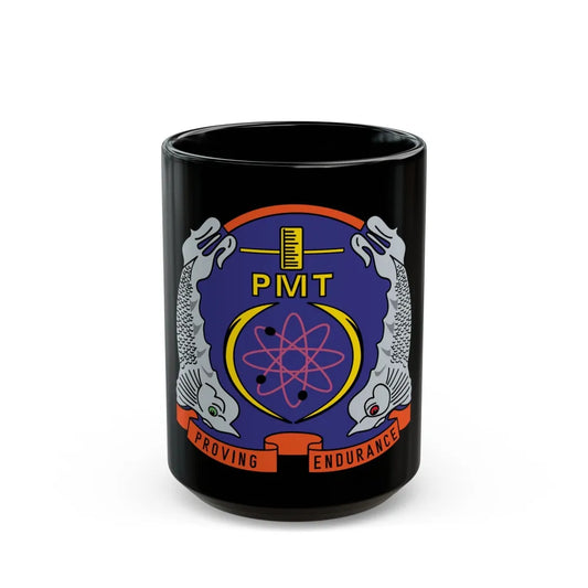 PMT NLON Performance Monitoring Team (U.S. Navy) Black Coffee Mug-15oz-Go Mug Yourself