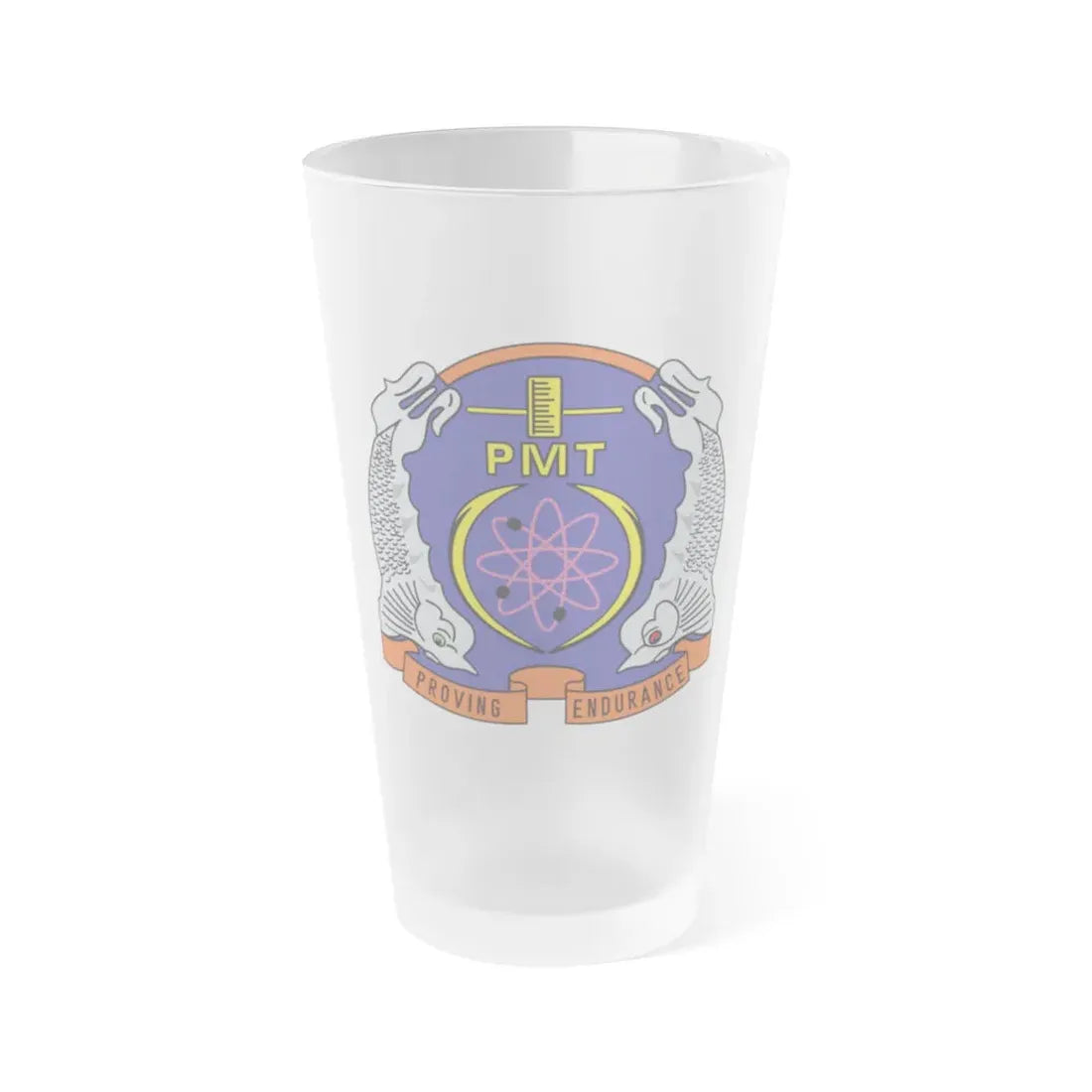 PMT NLON Performance Monitoring Team (U.S. Navy) Frosted Pint Glass 16oz Default Title - Go Mug Yourself