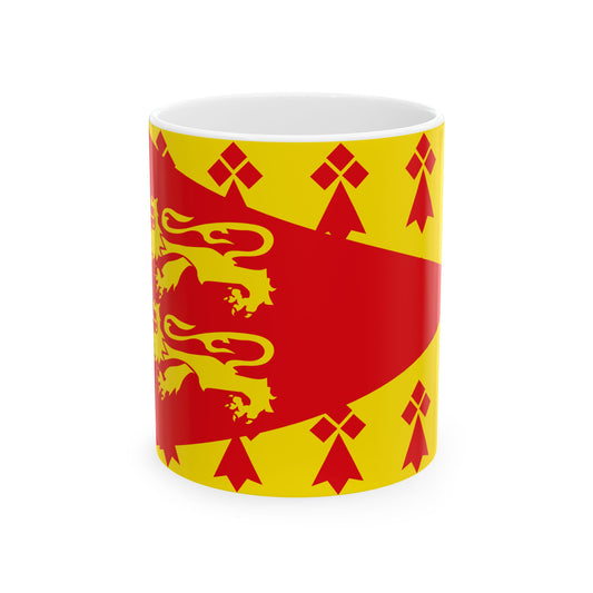 Poher traditional district flag (France) White Coffee Mug-11oz-Go Mug Yourself