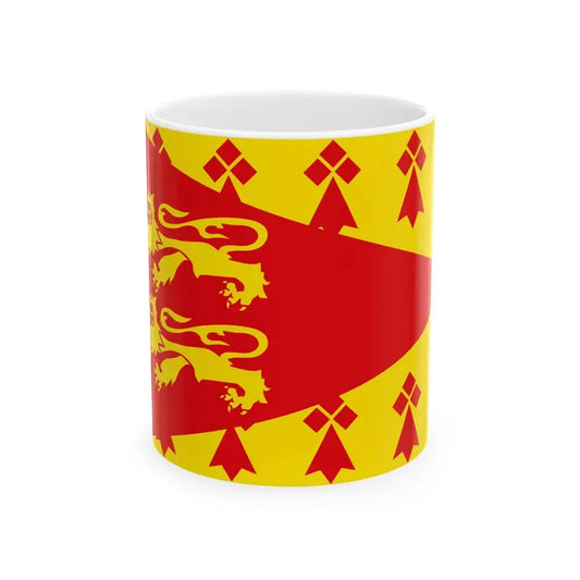 Poher traditional district flag (France) White Coffee Mug 11oz - Go Mug Yourself