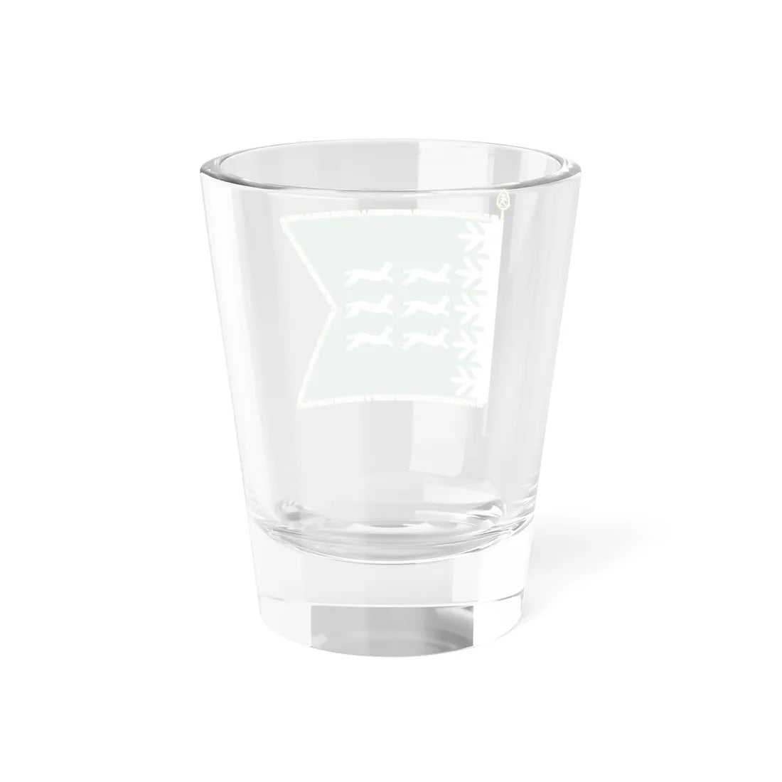 Pohjanmaan jääkäripataljoonan lippu (Finland) Shot Glass 1.5oz - Go Mug Yourself