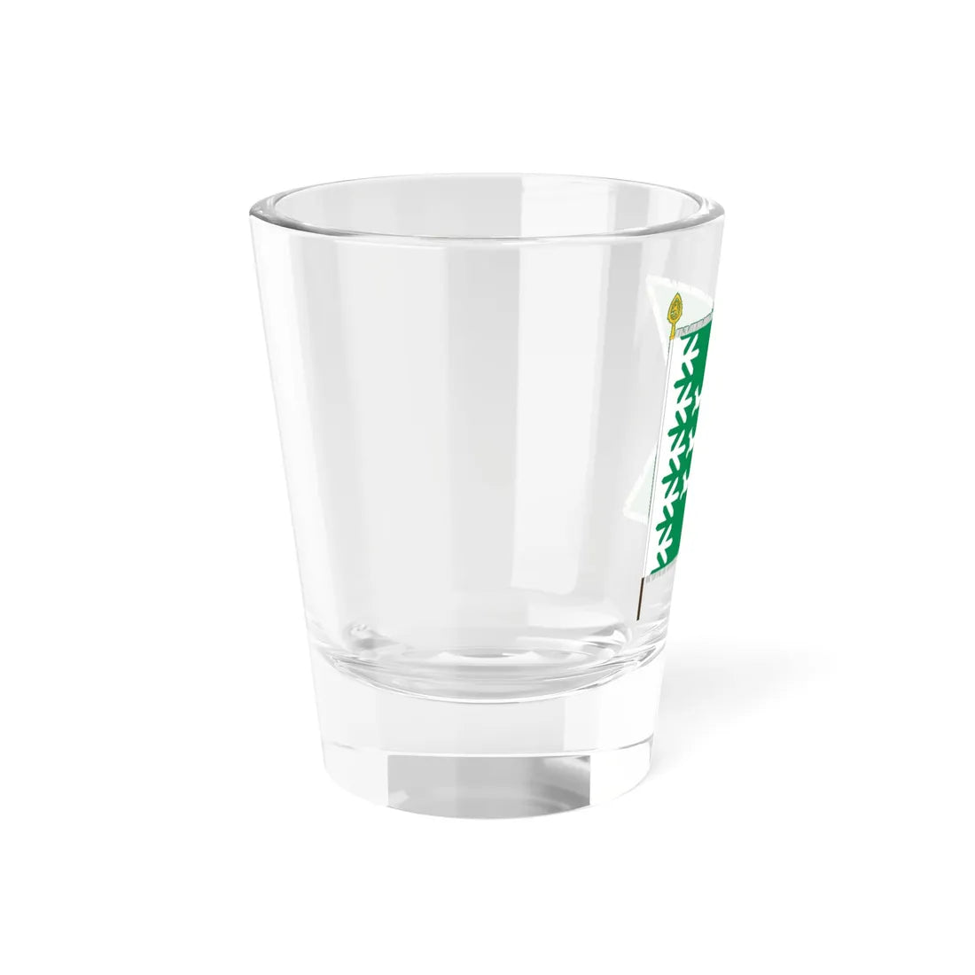 Pohjanmaan jääkäripataljoonan lippu (Finland) Shot Glass 1.5oz - Go Mug Yourself