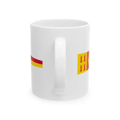 Pohjanmaan maakunnan vaakunaviiri (Finland) White Coffee Mug - Go Mug Yourself