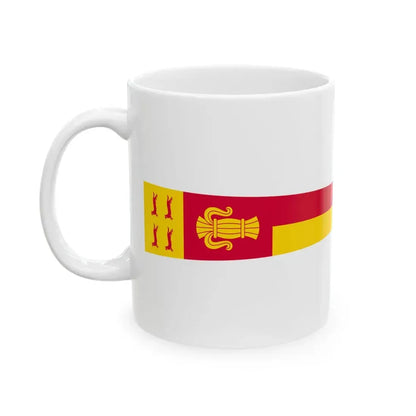 Pohjanmaan maakunnan vaakunaviiri (Finland) White Coffee Mug - Go Mug Yourself