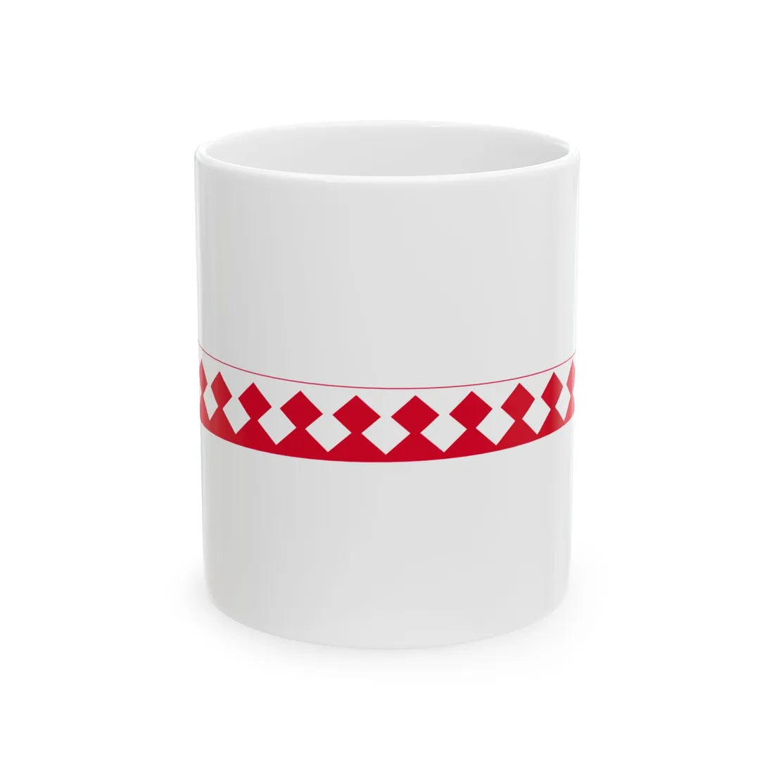 Pohjois-karjala.vaakunaviiri (Finland) White Coffee Mug 11oz - Go Mug Yourself