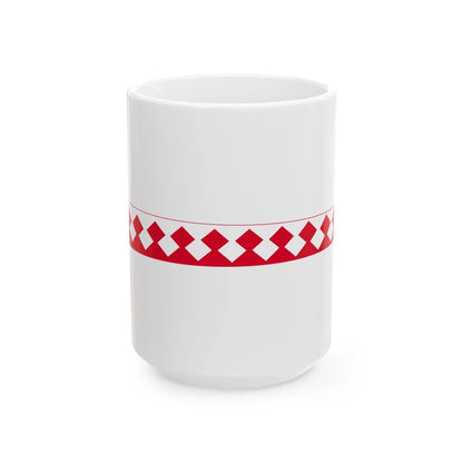Pohjois-karjala.vaakunaviiri (Finland) White Coffee Mug 15oz - Go Mug Yourself