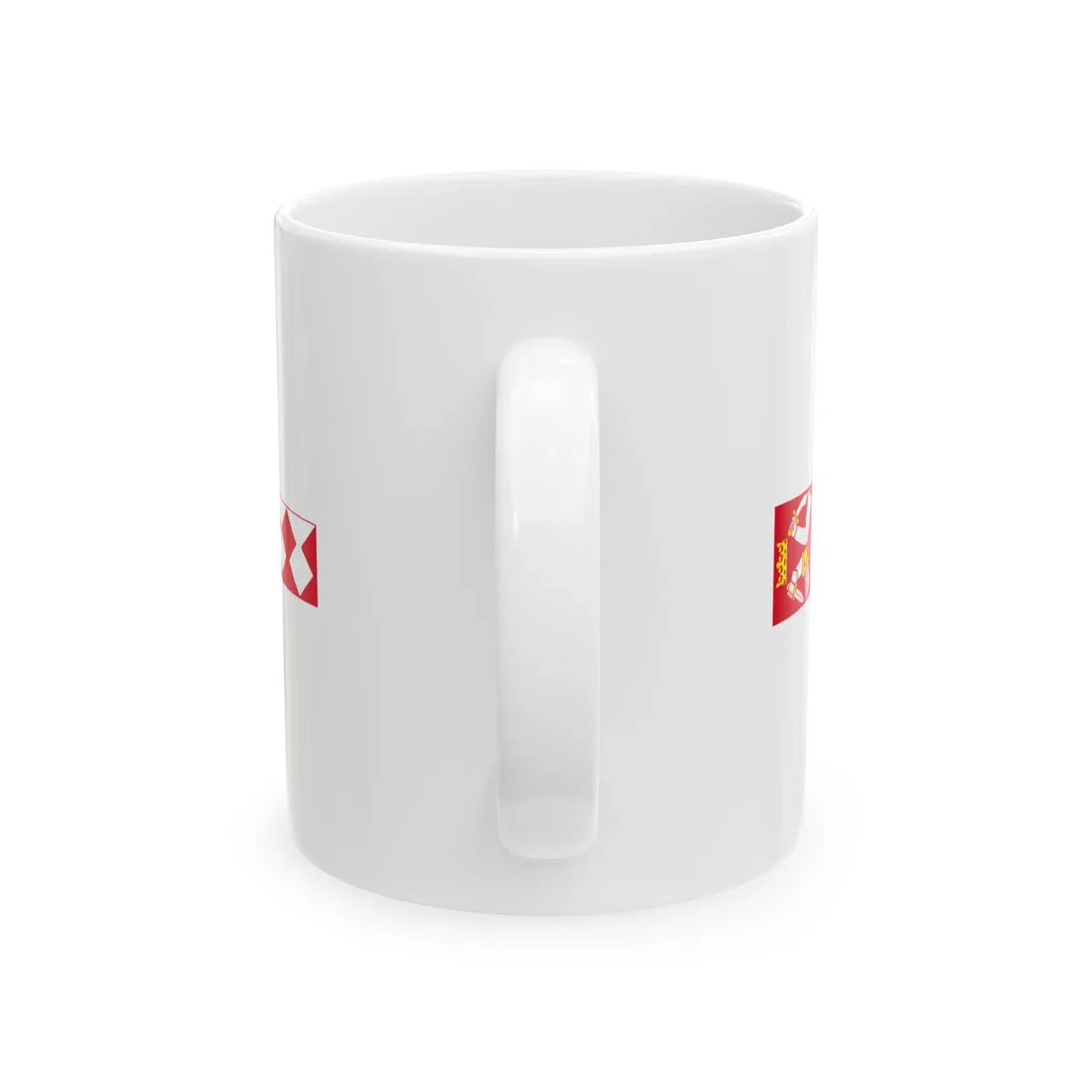 Pohjois-karjala.vaakunaviiri (Finland) White Coffee Mug - Go Mug Yourself