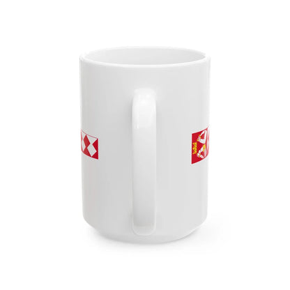 Pohjois-karjala.vaakunaviiri (Finland) White Coffee Mug - Go Mug Yourself