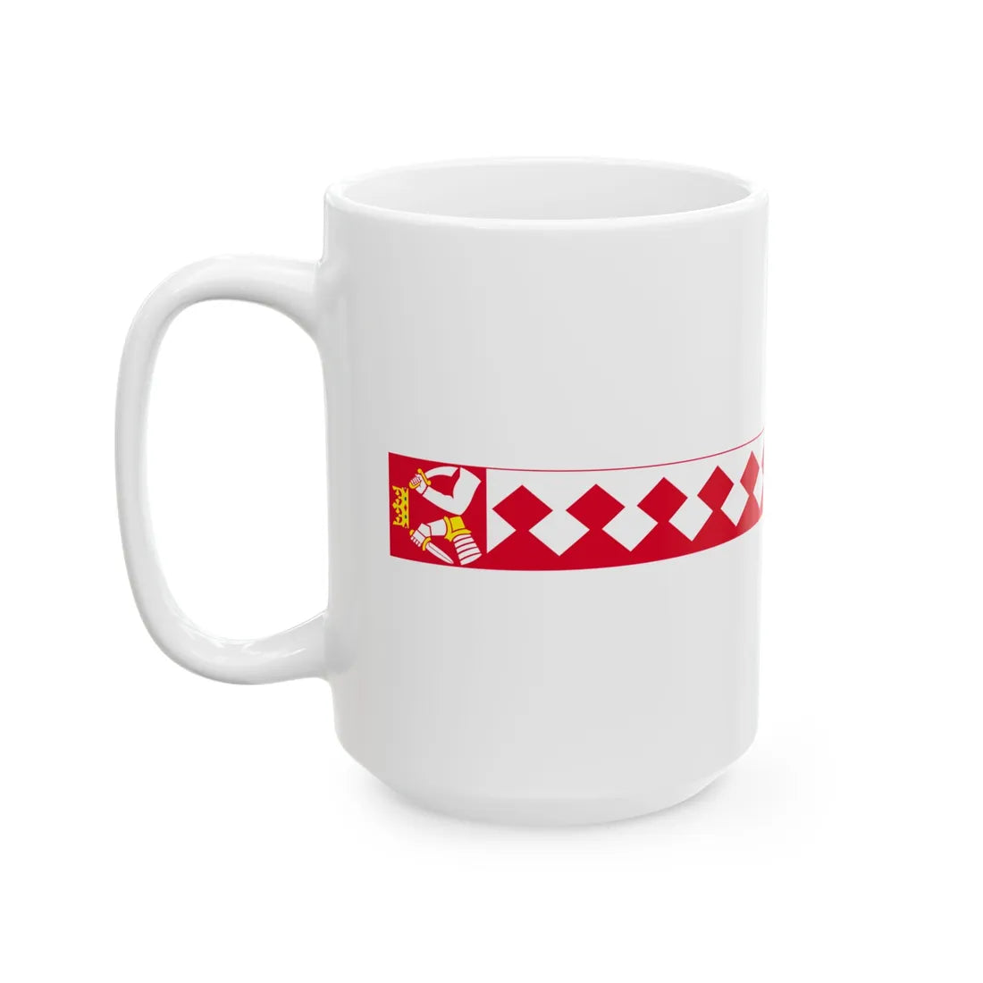 Pohjois-karjala.vaakunaviiri (Finland) White Coffee Mug - Go Mug Yourself