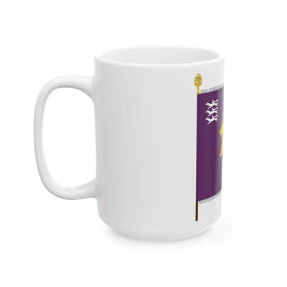 Pohjois-Suomen viestipataljoonan lippu (Finland) White Coffee Mug - Go Mug Yourself