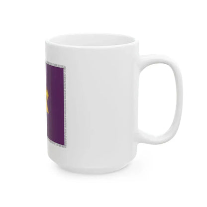 Pohjois-Suomen viestipataljoonan lippu (Finland) White Coffee Mug - Go Mug Yourself