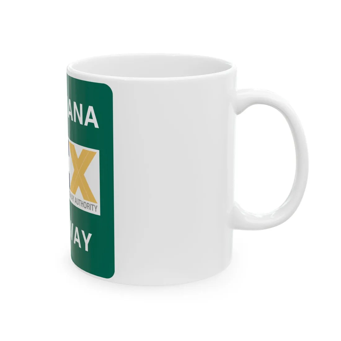 Poinciana Parkway shield (Florida) (Road Sign) White Coffee Mug - Go Mug Yourself