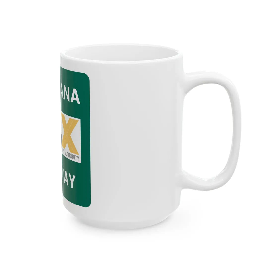 Poinciana Parkway shield (Florida) (Road Sign) White Coffee Mug - Go Mug Yourself