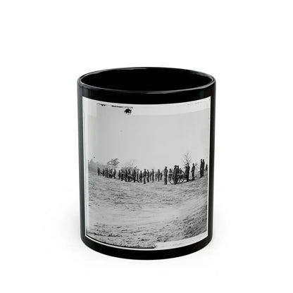 Point Of Rocks, Va., Vicinity. Crew Of U.S. Army Gunboat General Foster Ashore With Howitzers (U.S. Civil War) Black Coffee Mug 11oz - Go Mug Yourself