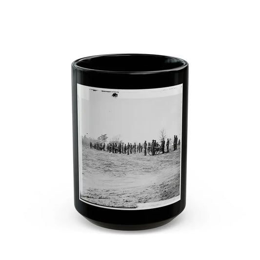 Point Of Rocks, Va., Vicinity. Crew Of U.S. Army Gunboat General Foster Ashore With Howitzers (U.S. Civil War) Black Coffee Mug 15oz - Go Mug Yourself