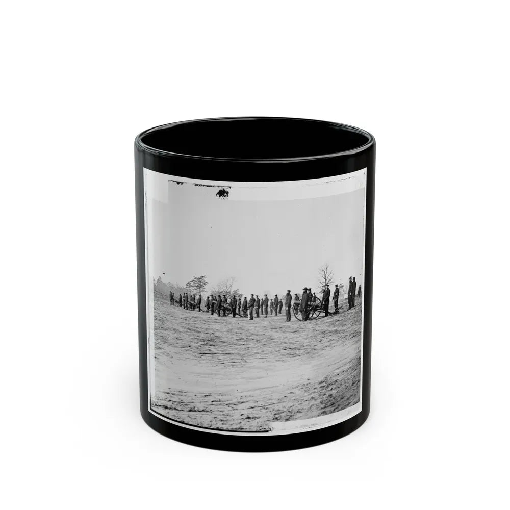 Point Of Rocks, Va., Vicinity. Crew Of U.S. Army Gunboat General Foster Ashore With Howitzers (U.S. Civil War) Black Coffee Mug-11oz-Go Mug Yourself