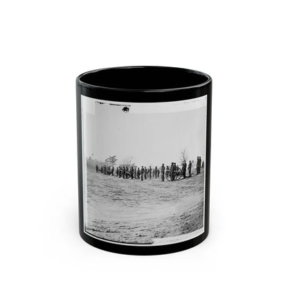 Point Of Rocks, Va., Vicinity. Crew Of U.S. Army Gunboat General Foster Ashore With Howitzers (U.S. Civil War) Black Coffee Mug-11oz-Go Mug Yourself