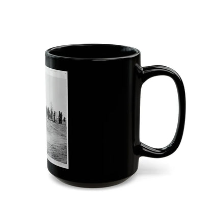 Point Of Rocks, Va., Vicinity. Crew Of U.S. Army Gunboat General Foster Ashore With Howitzers (U.S. Civil War) Black Coffee Mug-Go Mug Yourself