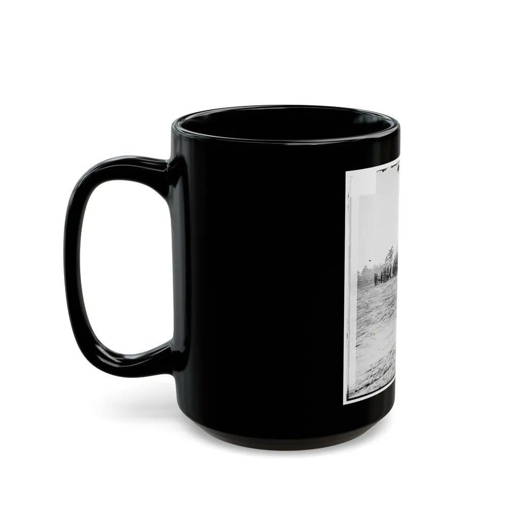 Point Of Rocks, Va., Vicinity. Crew Of U.S. Army Gunboat General Foster Ashore With Howitzers (U.S. Civil War) Black Coffee Mug-Go Mug Yourself