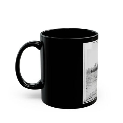 Point Of Rocks, Va., Vicinity. Crew Of U.S. Army Gunboat General Foster Ashore With Howitzers (U.S. Civil War) Black Coffee Mug-Go Mug Yourself