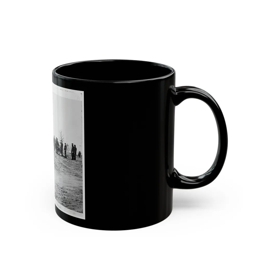 Point Of Rocks, Va., Vicinity. Crew Of U.S. Army Gunboat General Foster Ashore With Howitzers (U.S. Civil War) Black Coffee Mug-Go Mug Yourself