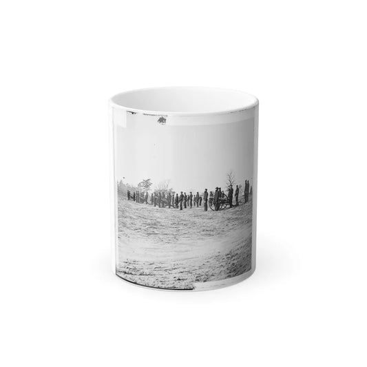 Point of Rocks, Va., Vicinity. Crew of U.S. Army Gunboat General Foster Ashore With Howitzers (U.S. Civil War) Color Changing Coffee Mug 11oz-11oz-Go Mug Yourself