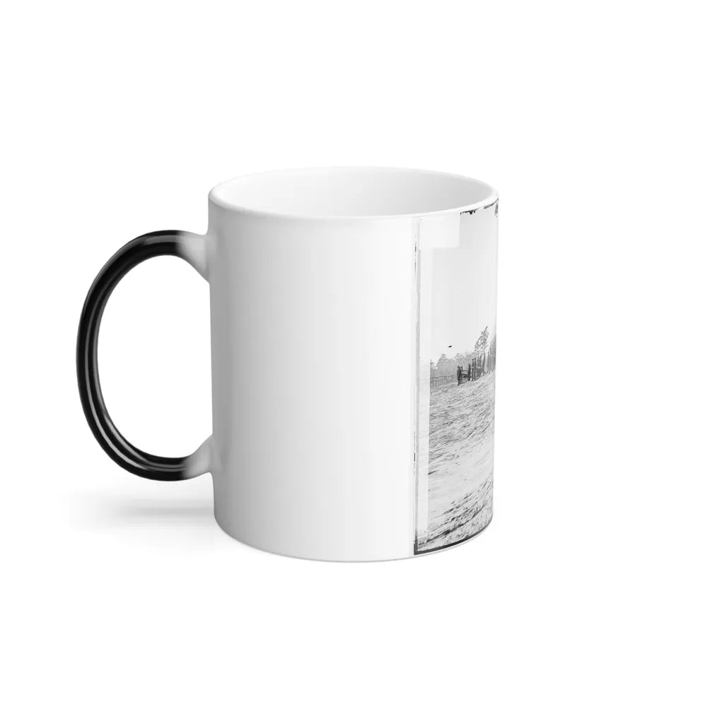Point of Rocks, Va., Vicinity. Crew of U.S. Army Gunboat General Foster Ashore With Howitzers (U.S. Civil War) Color Changing Coffee Mug 11oz-Go Mug Yourself