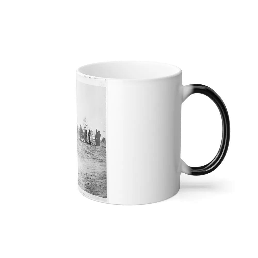 Point of Rocks, Va., Vicinity. Crew of U.S. Army Gunboat General Foster Ashore With Howitzers (U.S. Civil War) Color Changing Coffee Mug 11oz-Go Mug Yourself