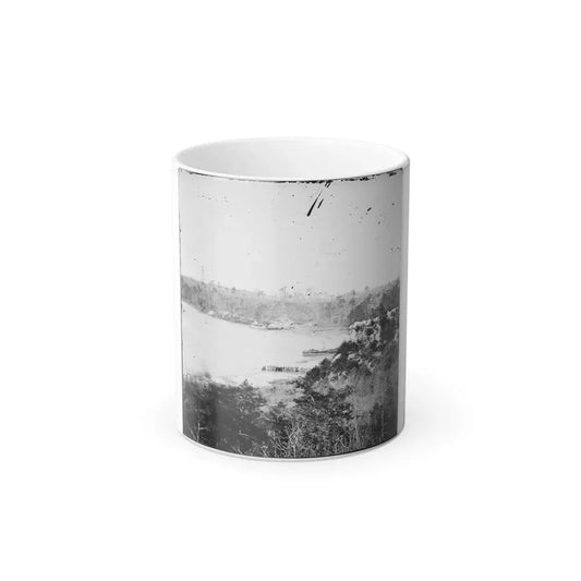 Point of Rocks, Virginia (Vicinity). View Along River. Butler's Signal Tower in Distance (U.S. Civil War) Color Changing Coffee Mug 11oz Default Title 11oz - Go Mug Yourself