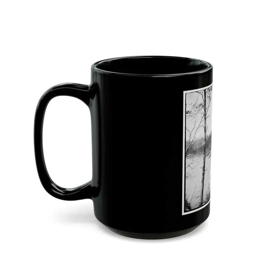 Point Of Rocks, Virginia (Vicinity). View Along River (U.S. Civil War) Black Coffee Mug - Go Mug Yourself