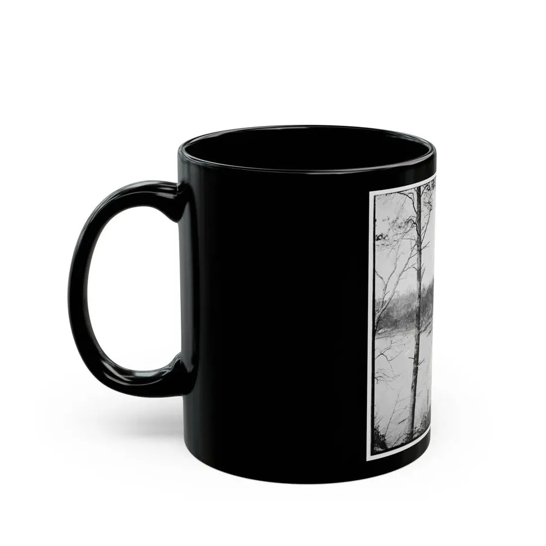 Point Of Rocks, Virginia (Vicinity). View Along River (U.S. Civil War) Black Coffee Mug - Go Mug Yourself