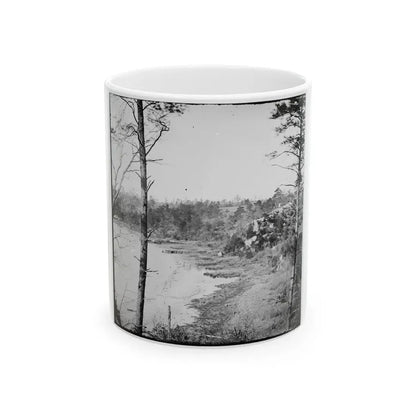 Point Of Rocks, Virginia (Vicinity). View Along River (U.S. Civil War) White Coffee Mug 11oz - Go Mug Yourself